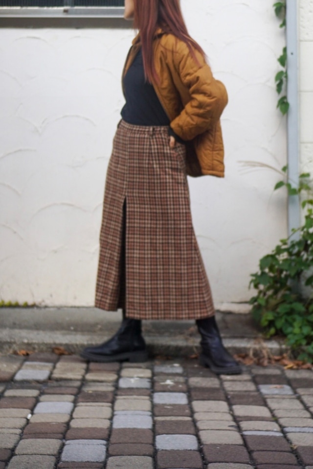 【monoya】wool wide pants