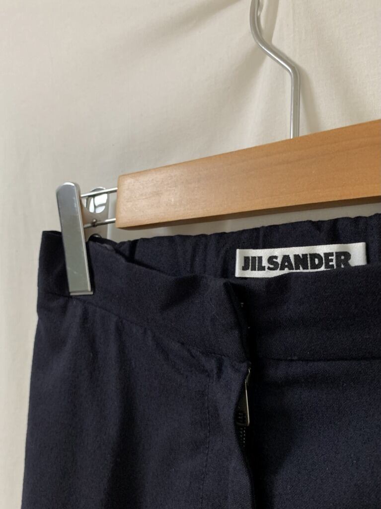 Solid Color Design Wide Slacks "JIL SANDER"