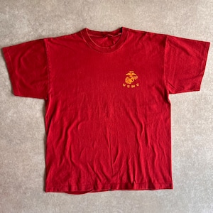 1990s "USMC" Tee L位 Made in USA H010