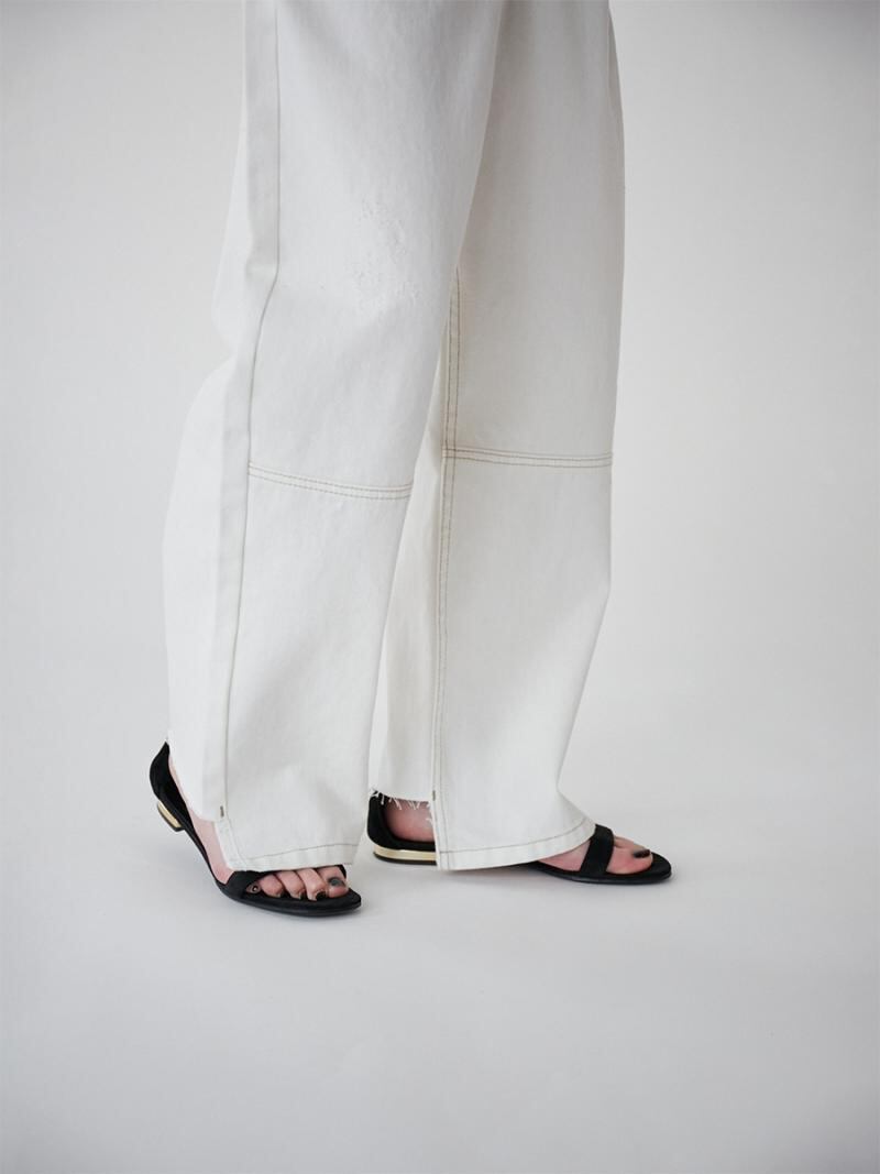 YENN】HIGH RISE TUCK WIDE PT WHITE-38 | Posie dress セレクトショップ