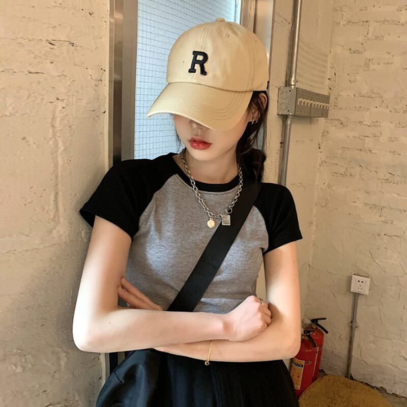 ショートTシャツ サマー薄手 大人ガーリー スウィート キュート カジュアル 夏物 試着室45259968361