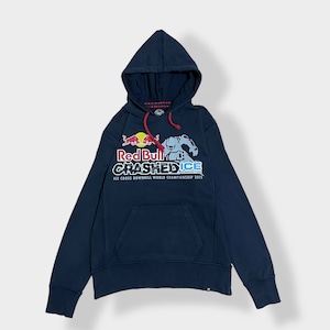 【47】レッドブル アイスクロス redbull crashed icd パーカー ロゴ プリントプルオーバー スウェット フーディー hoodie M FORTY SEVEN BRAND くすみカラー us古着