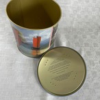 ビスケット缶　防湿クッキー缶　水辺の風景　お菓子缶　　12otdw2