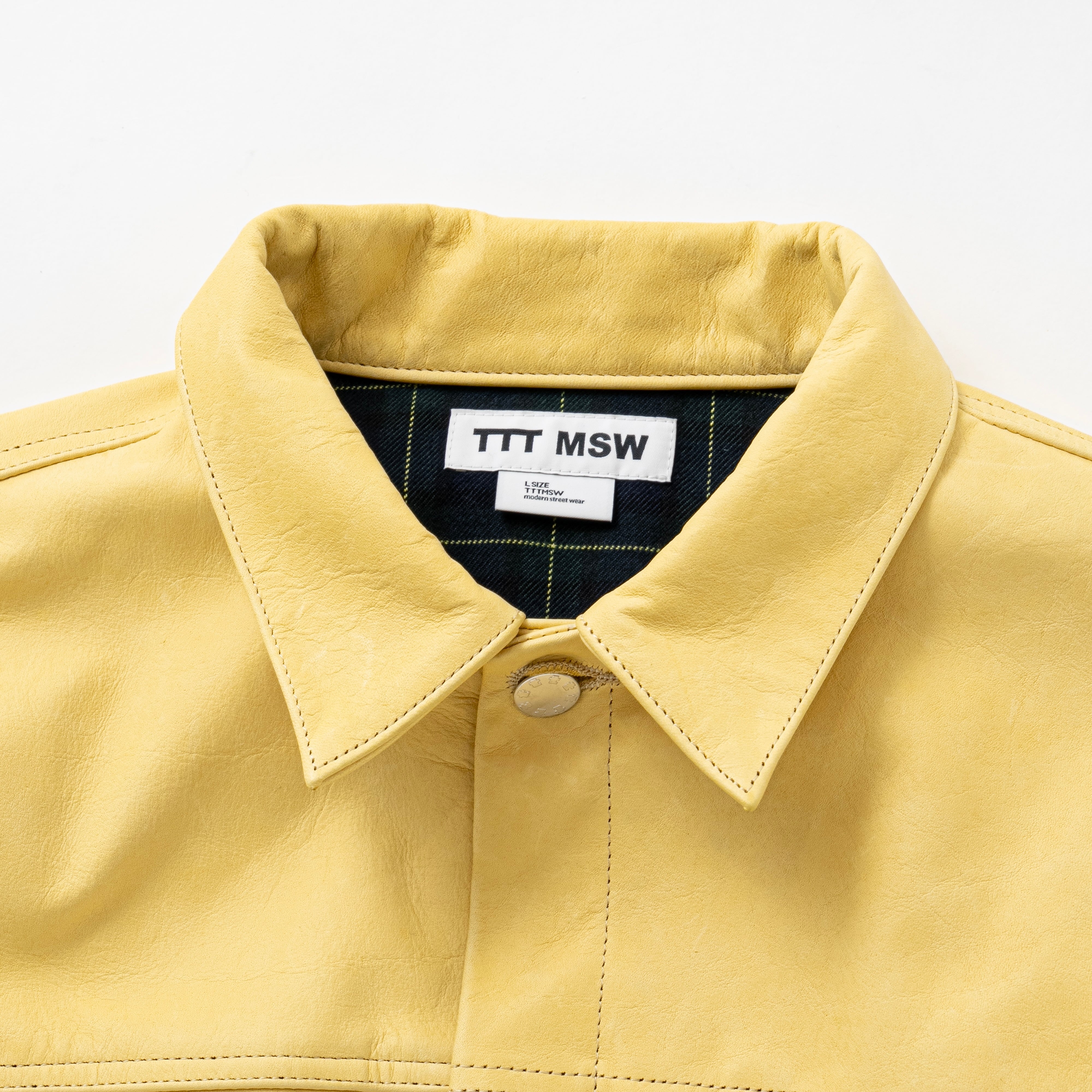 Leather tracker jacket（YELLOW） | TTTMSW