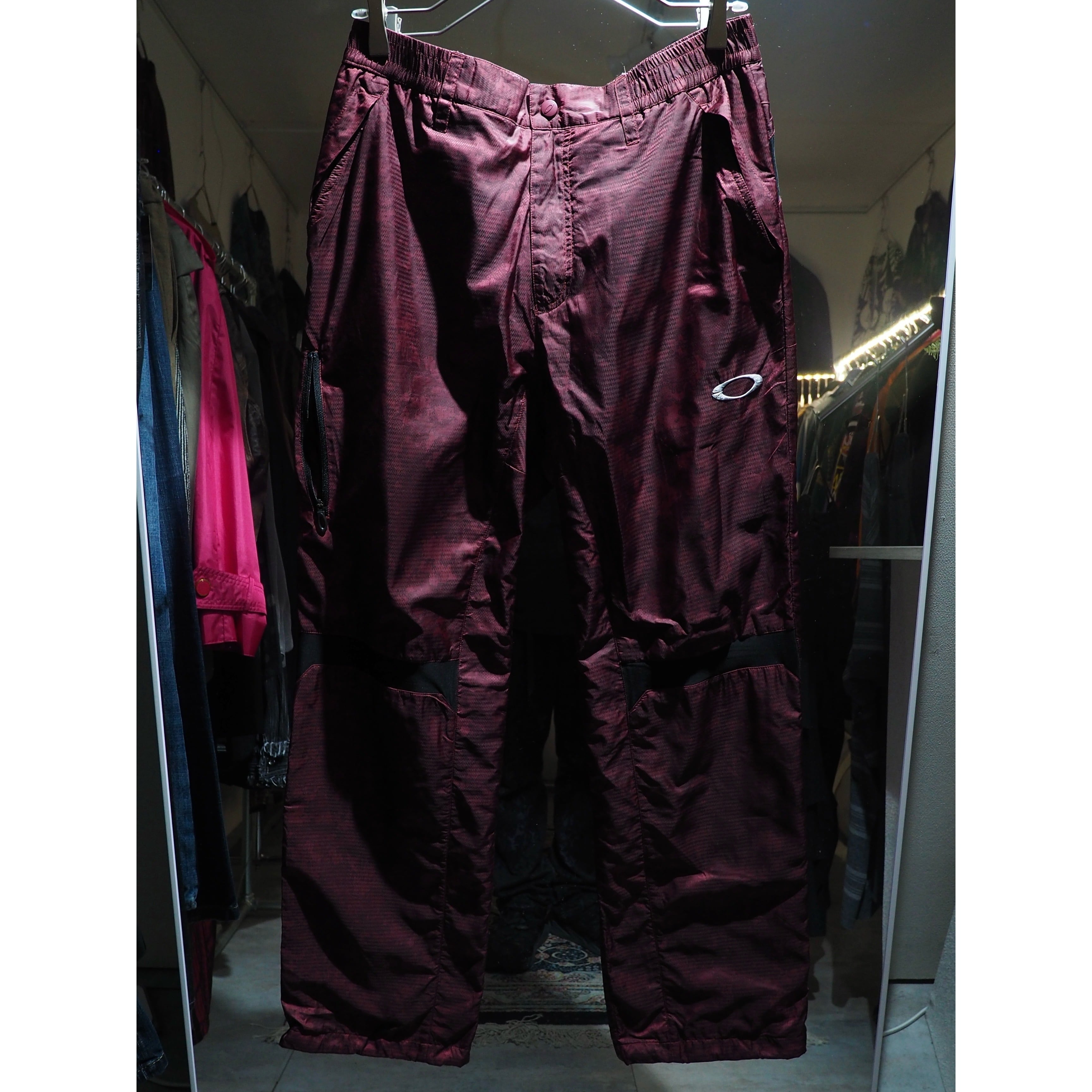 ” Oakley ” Digital camouflage gross pattern Design Technical Track pants