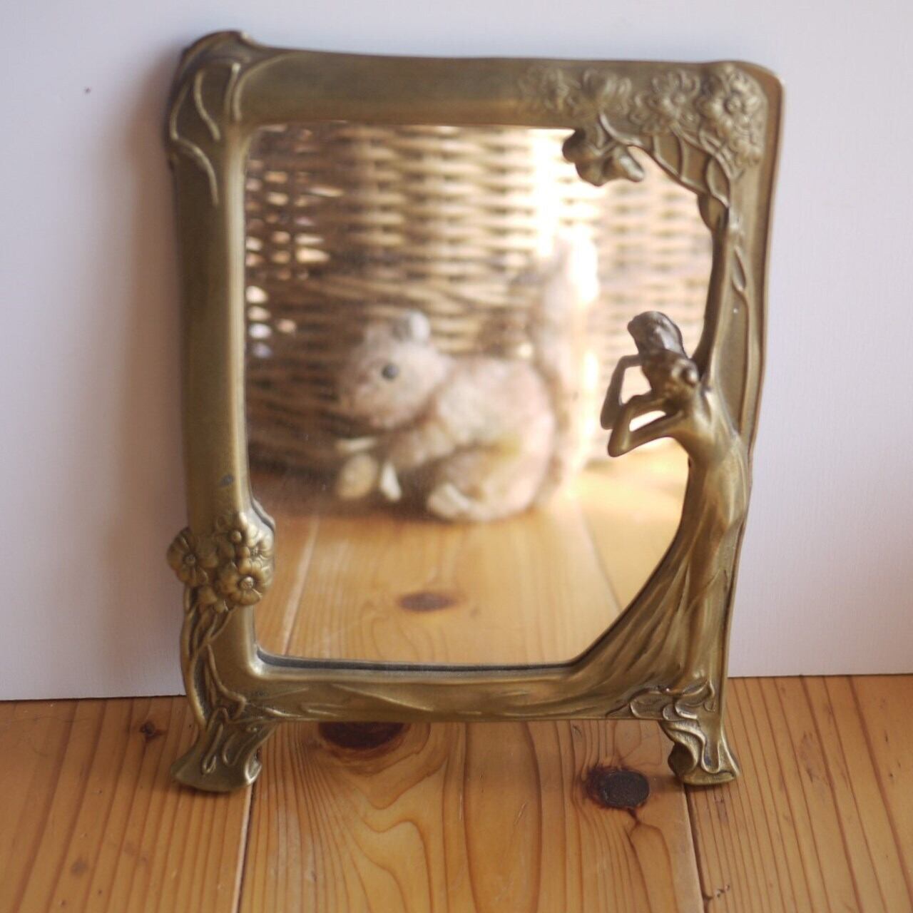 アールヌーボー ウォールミラー フランス