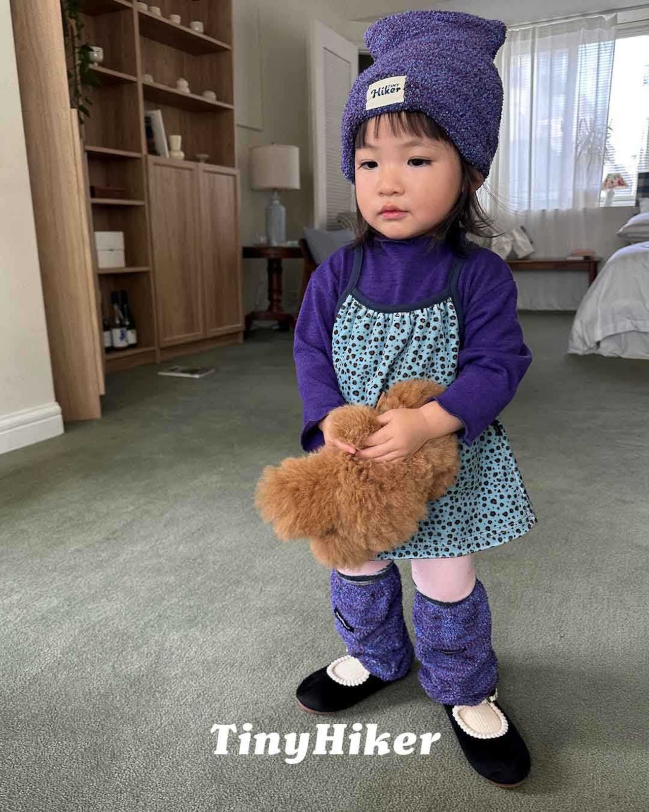 〖取寄〗韓国子供服 / 26winter / TinyHiker / レオパードワンピース / キッズ *XS~XL*