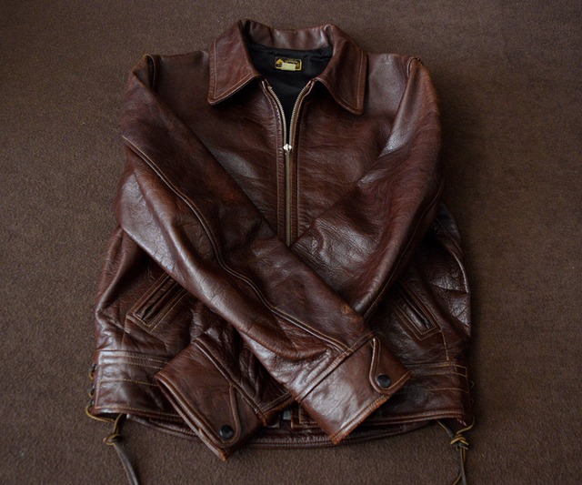 LEWIS HORSEHIDE POLICEMAN CHP JACKET 38