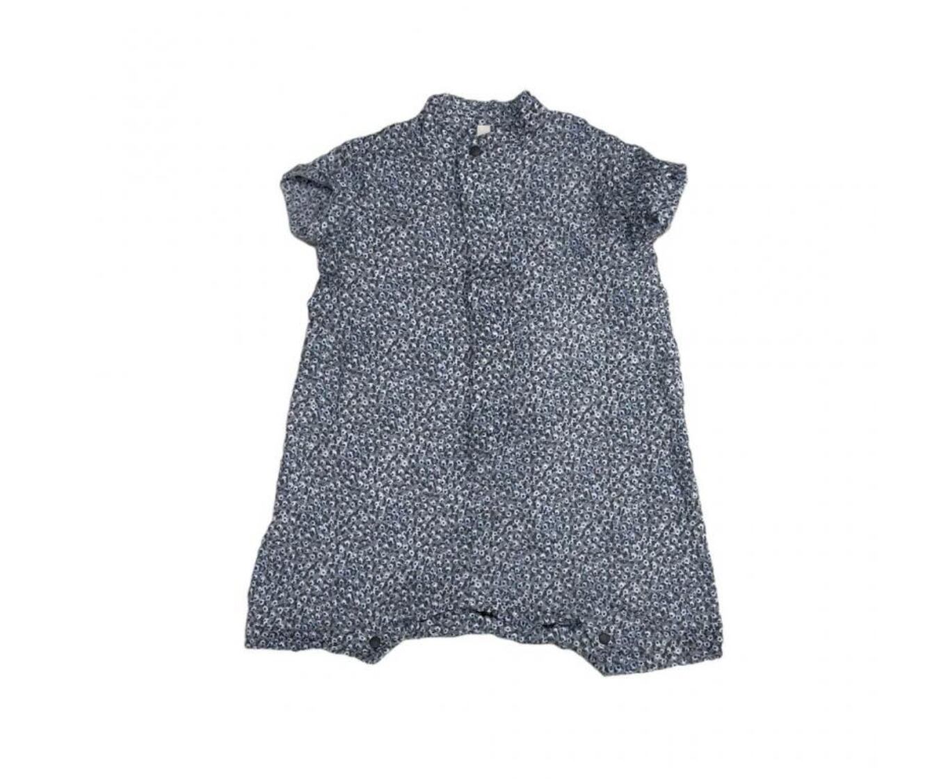 MOUN TEN.(マウンテン)/ flower wave ronpers / blue gray / 70,80cm