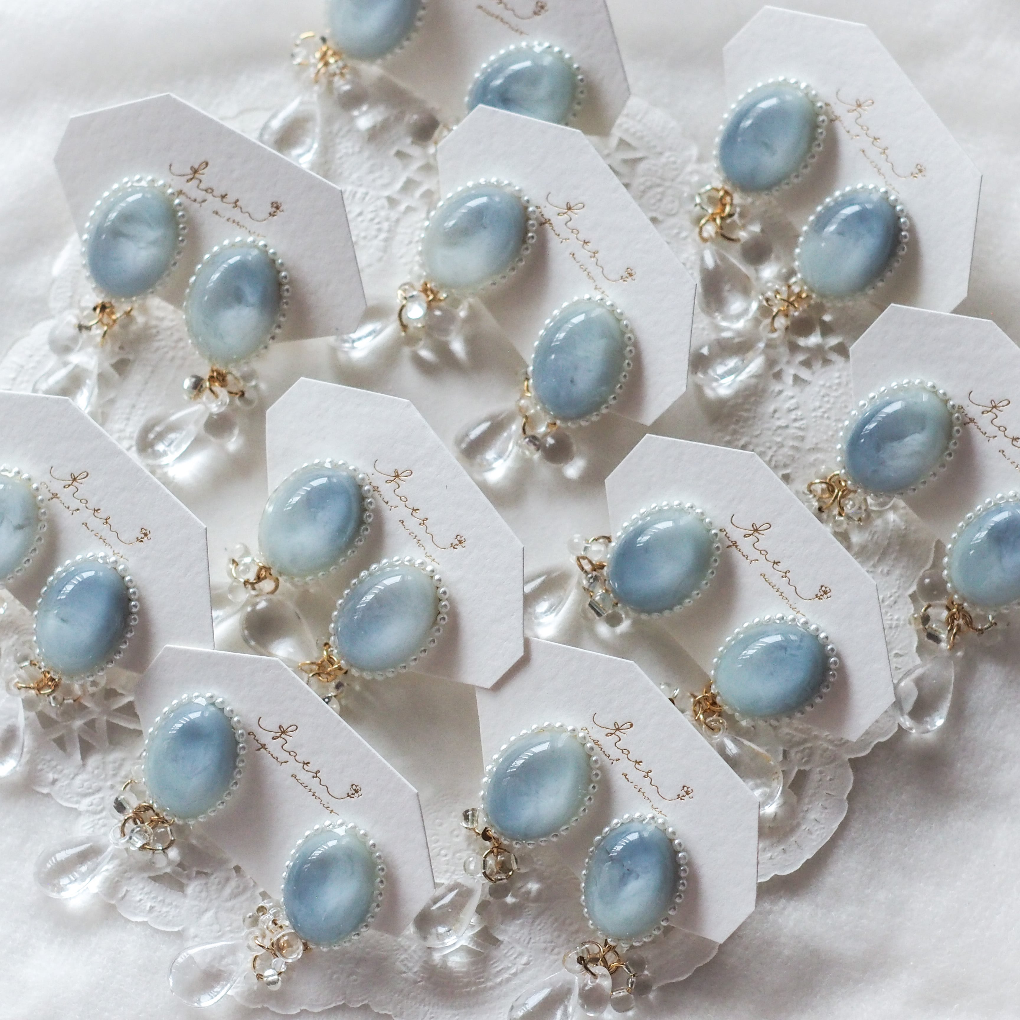 『 人魚姫の涙 』耳飾り