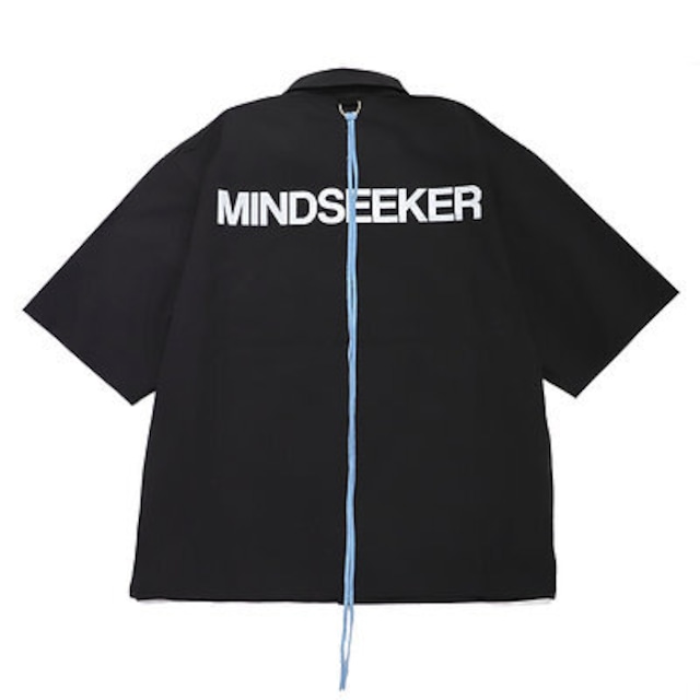 【mind seeker】Big silhouette staff shirt（BLACK）