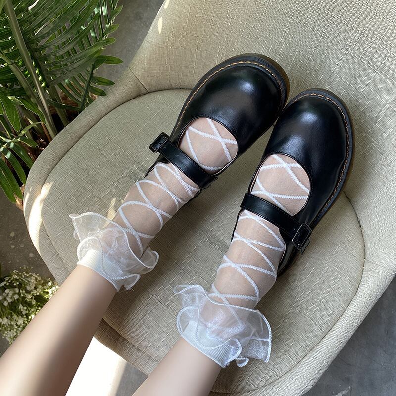 レースソックス 薄手サマー 大人ガーリー スウィート キュート カジュアル 夏物 タイツ ストッキング 萌量不足42371829844