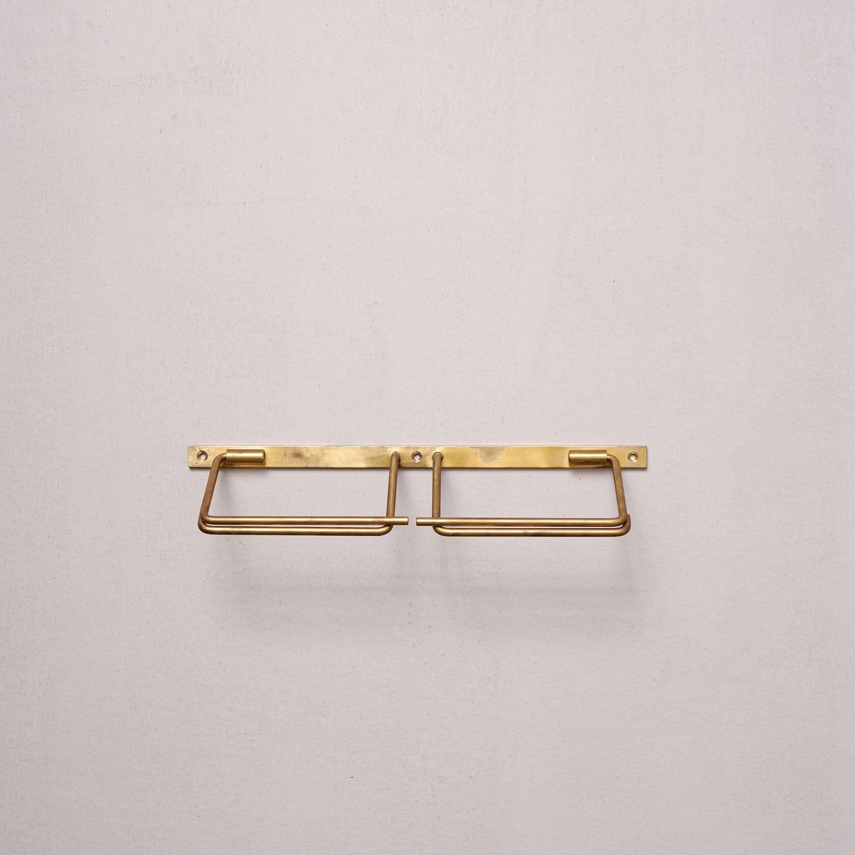 真鍮のトイレットペーパーホルダー ダブル 巣まいと暮らしの店トリノス オンラインショップ