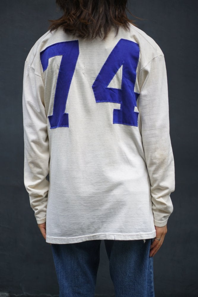 Wilson - Made In USA] Vintage Football Numbering Game Shirt [1960s