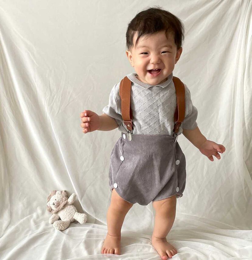 【即納】6ボタンのコーデュロイブルマ|海外子供服|韓国子供服