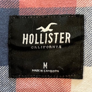 【HOLLISTER】ネルシャツ 長袖シャツ フランネル ヘビーネル ブロックチェック柄 マルチカラー くすみカラー ホリスター M US古着