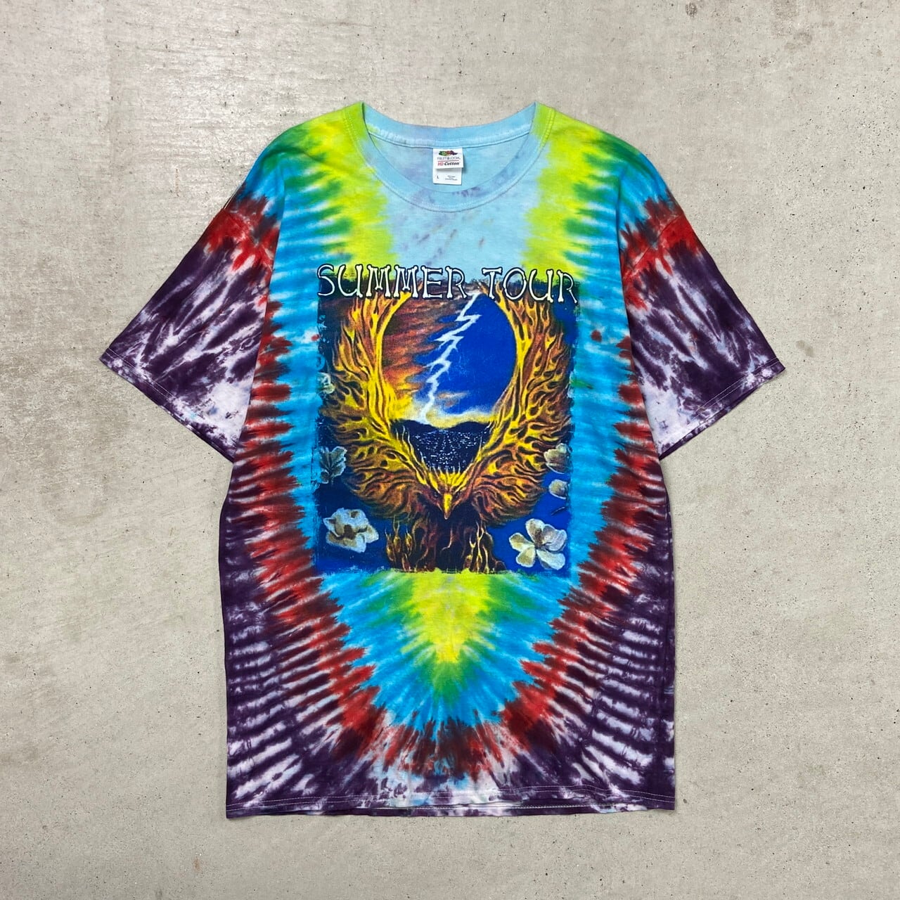 GRATEFUL DEAD風 グレイトフルデッド風 タイダイ染め バンドTシャツ