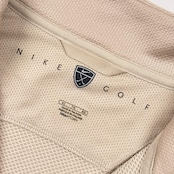 NIKE GOLF ナイキゴルフ FIT DRY ハーフジップ 長袖 ドライシャツ トレーナー XL/アイボリー系 メンズ