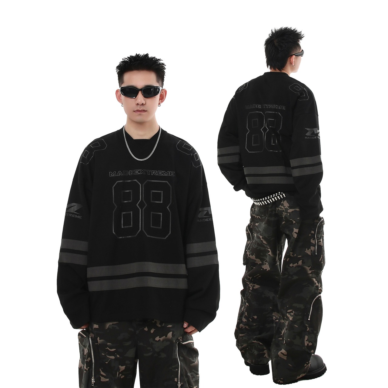 NUMBERING FOOTBALL TEE:フットボール ロングTシャツ