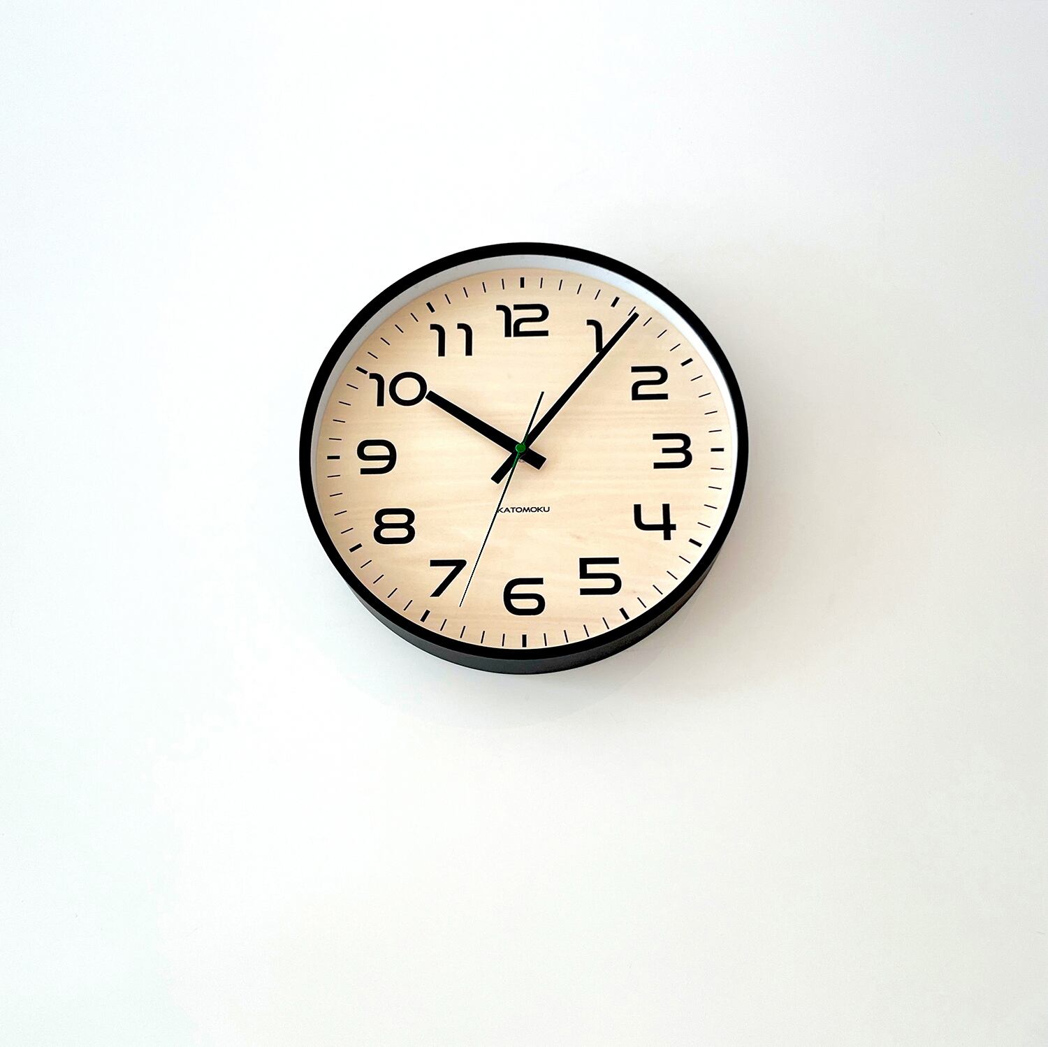 KATOMOKU plywood clock 23 ブラック km-145BK 掛け時計 | 加藤木工