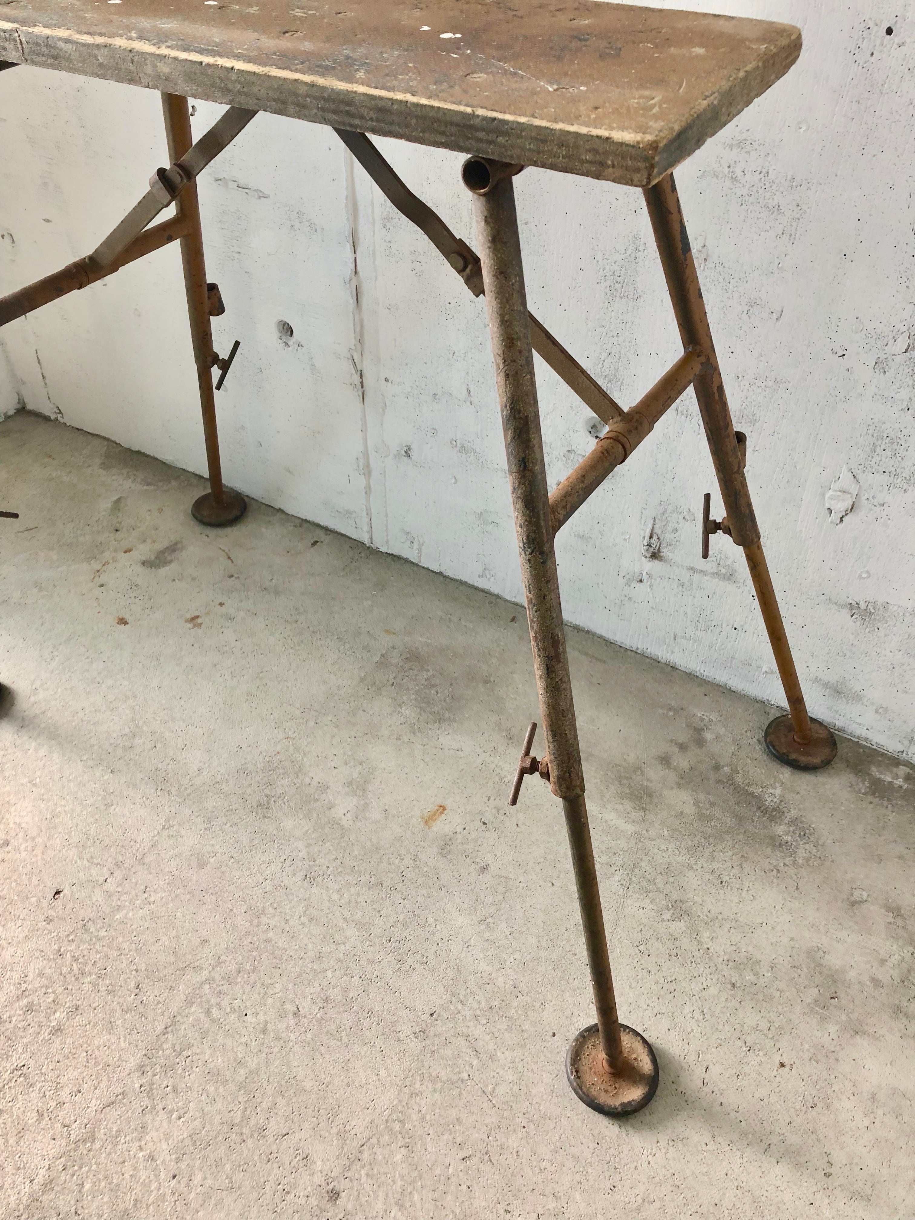 工業系の鉄脚テーブル［古家具］ | giraffes craft