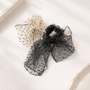 sheer dot ribbon shushu G016