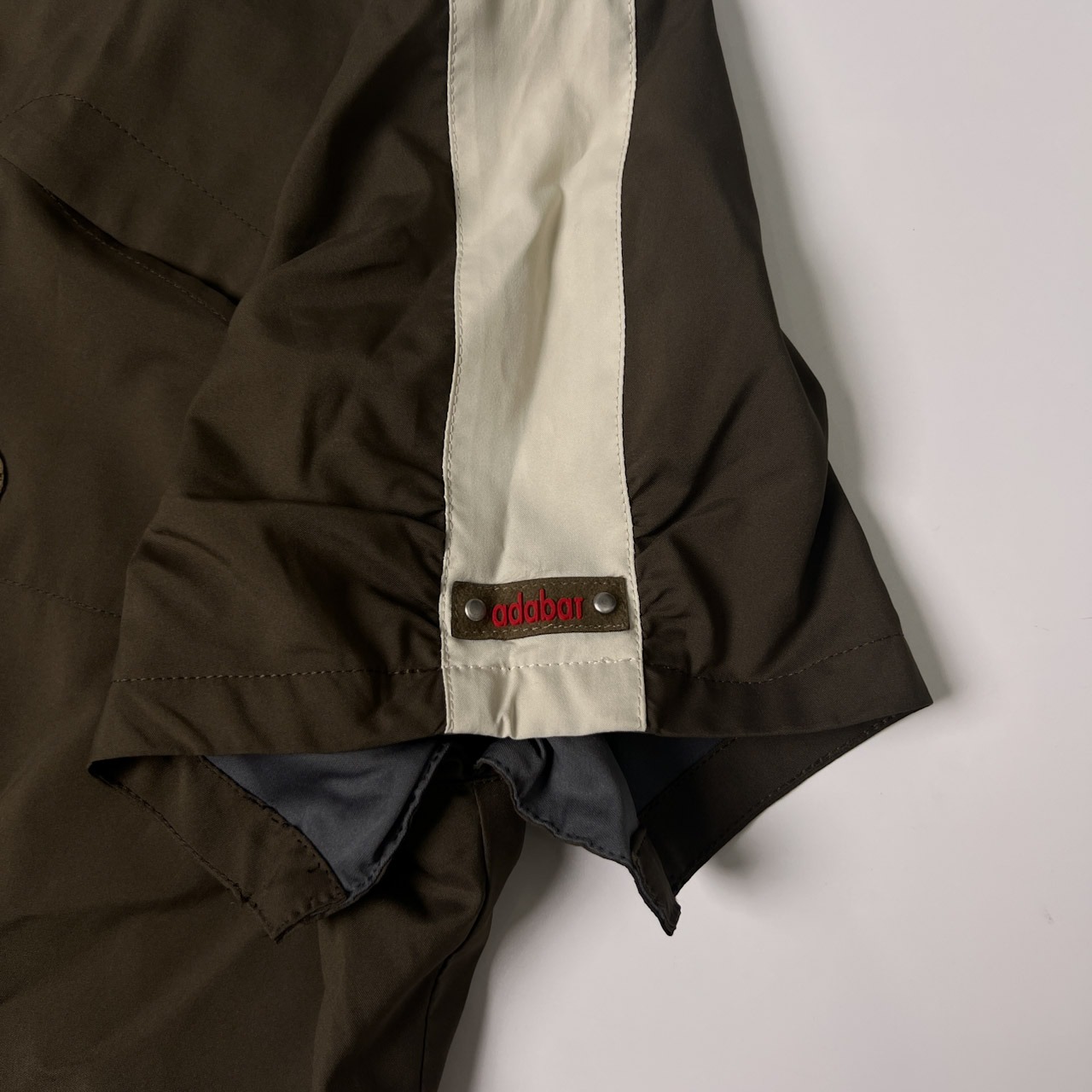 adabat アダバット GORE-TEX 半袖ジップアップジャケット 40/ブラウン 系/ePTFEラミネート加工