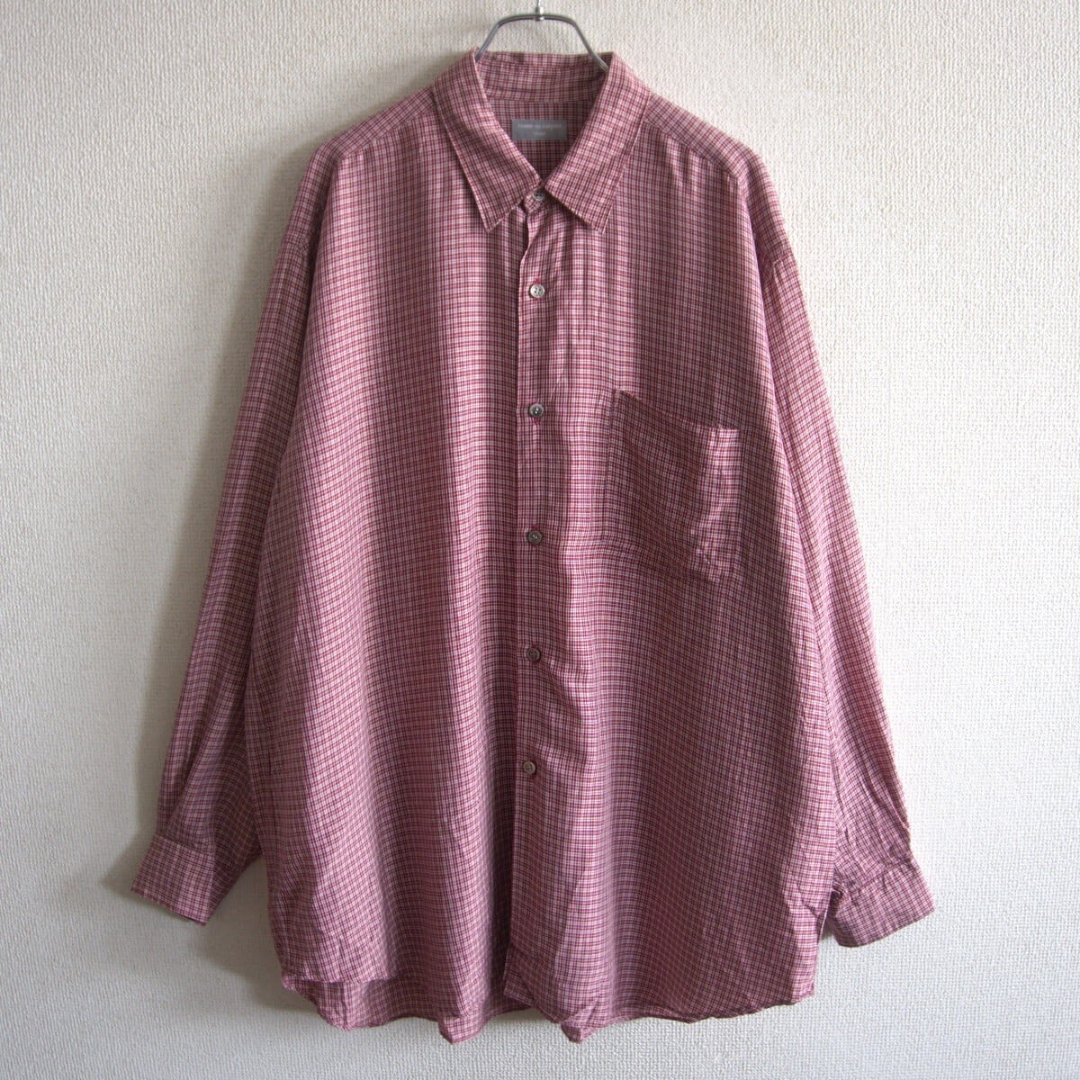 美品Yohji Yamamoto ヨウジヤマモトストライプ柄オーバーサイズシャツ 80S/アーカイブ】Y's for men【オーバーサイズ ストライプ シャツ