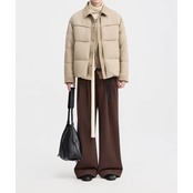 パッチポケット ヒップ丈ダウンジャケット af0434