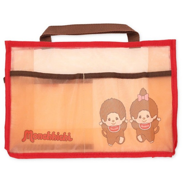 モンチッチメッシュバッグインバッグ （RD）(0953051)
