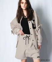 COOLAロゴサルエルショートパンツ (KHAKI) CQ-45030