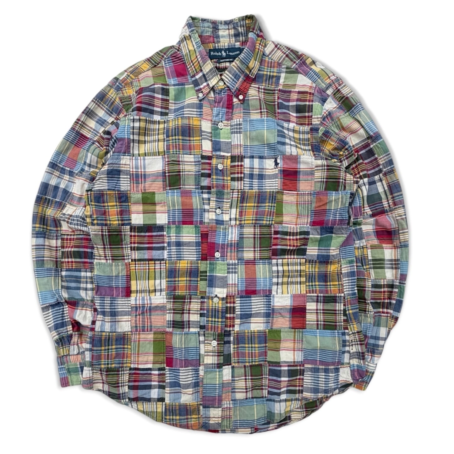 RALPH LAUREN】patchwork shirt パッチワーク シャツ ラルフローレン