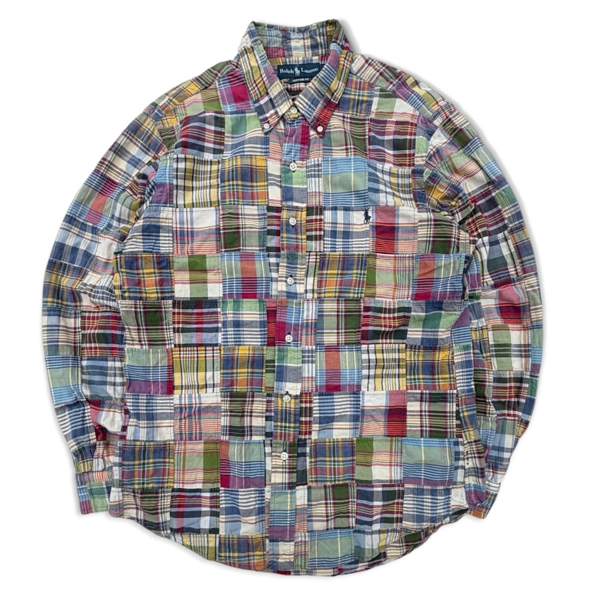 RALPH LAUREN】patchwork shirt パッチワーク シャツ ラルフローレン 