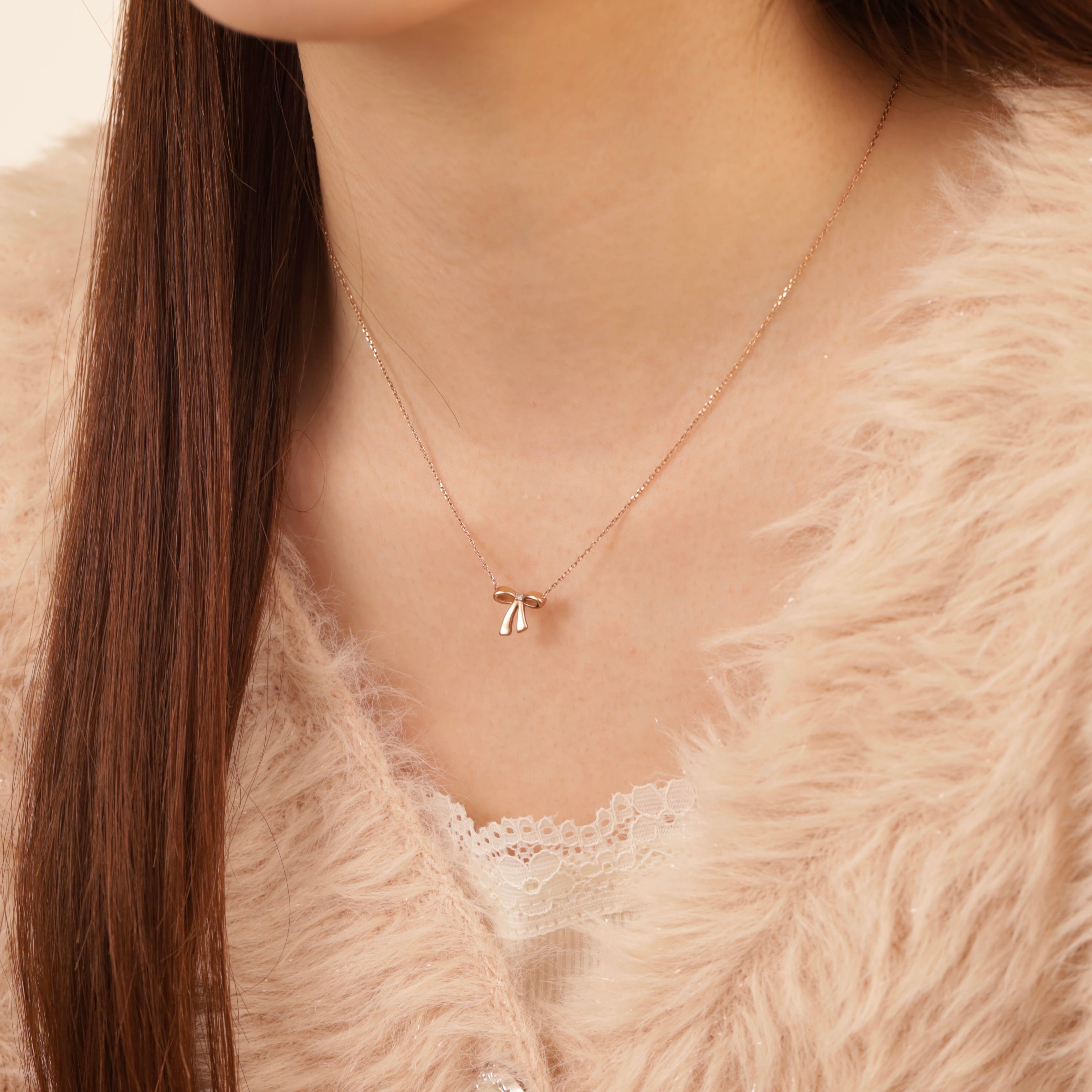 316L chérie ribbon necklace | apire