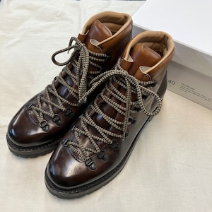 MARMOLADA "F.LLI Giacometti  FG105" LEATHER TREKKING BOOTS 《40》
