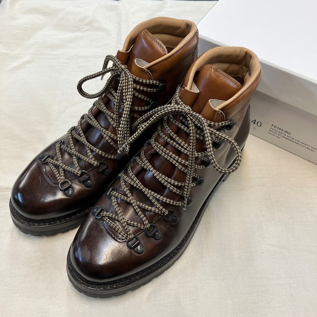 MARMOLADA "F.LLI Giacometti  FG105" LEATHER TREKKING BOOTS 《40》
