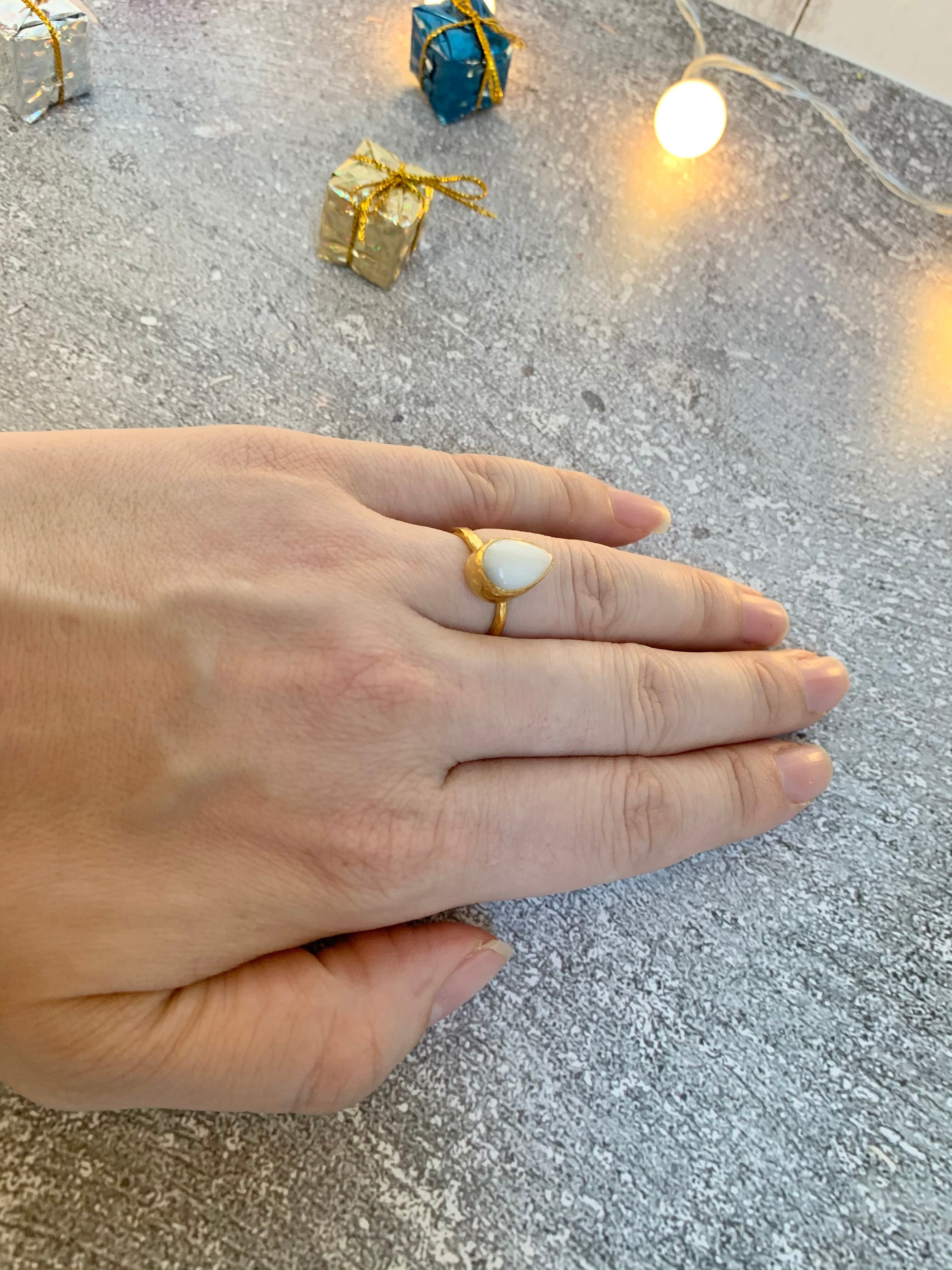 トルコ天然石リング2R