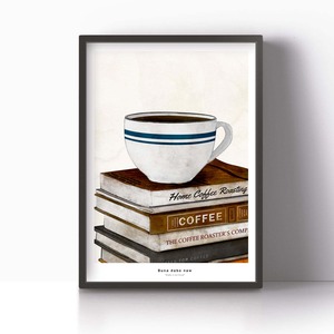 アートポスター / Coffee&Books　eb037