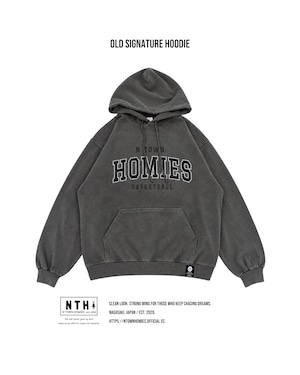 【受注生産】OLD SIGNATURE HOODIE color Fade grey
