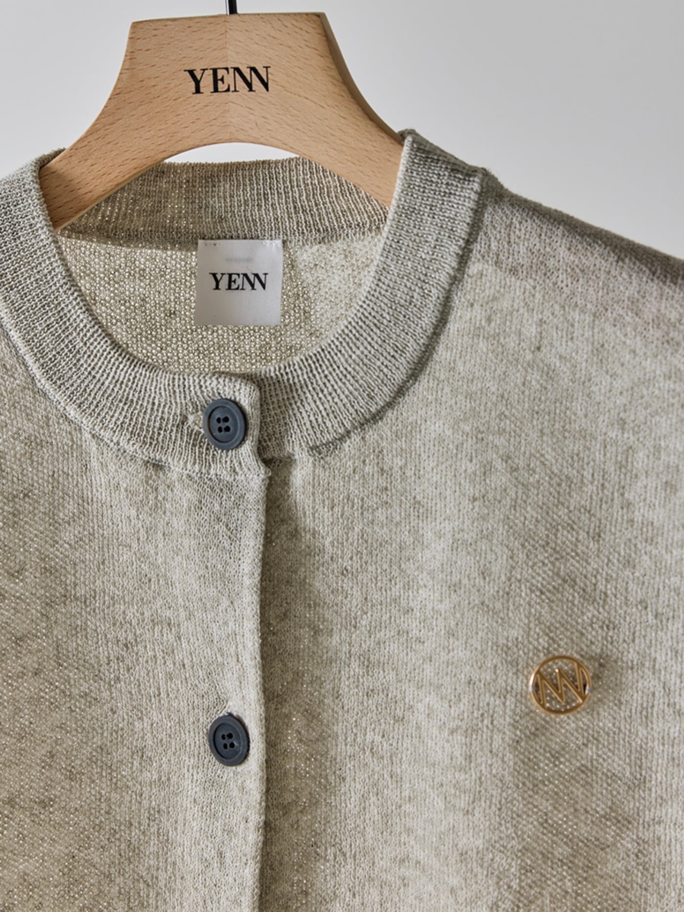 送料無料】YENN(イエン) LINEN SHEER VEST リネンシアーベスト 麻