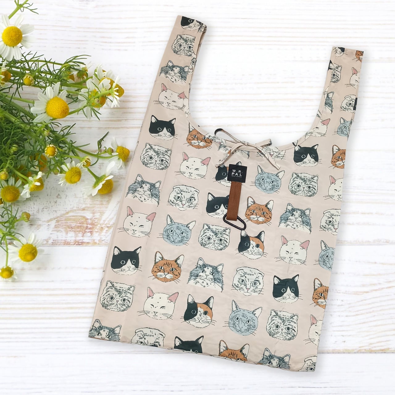 猫柄 エコバッグ Mサイズ ヴェリアスキャット 超軽量