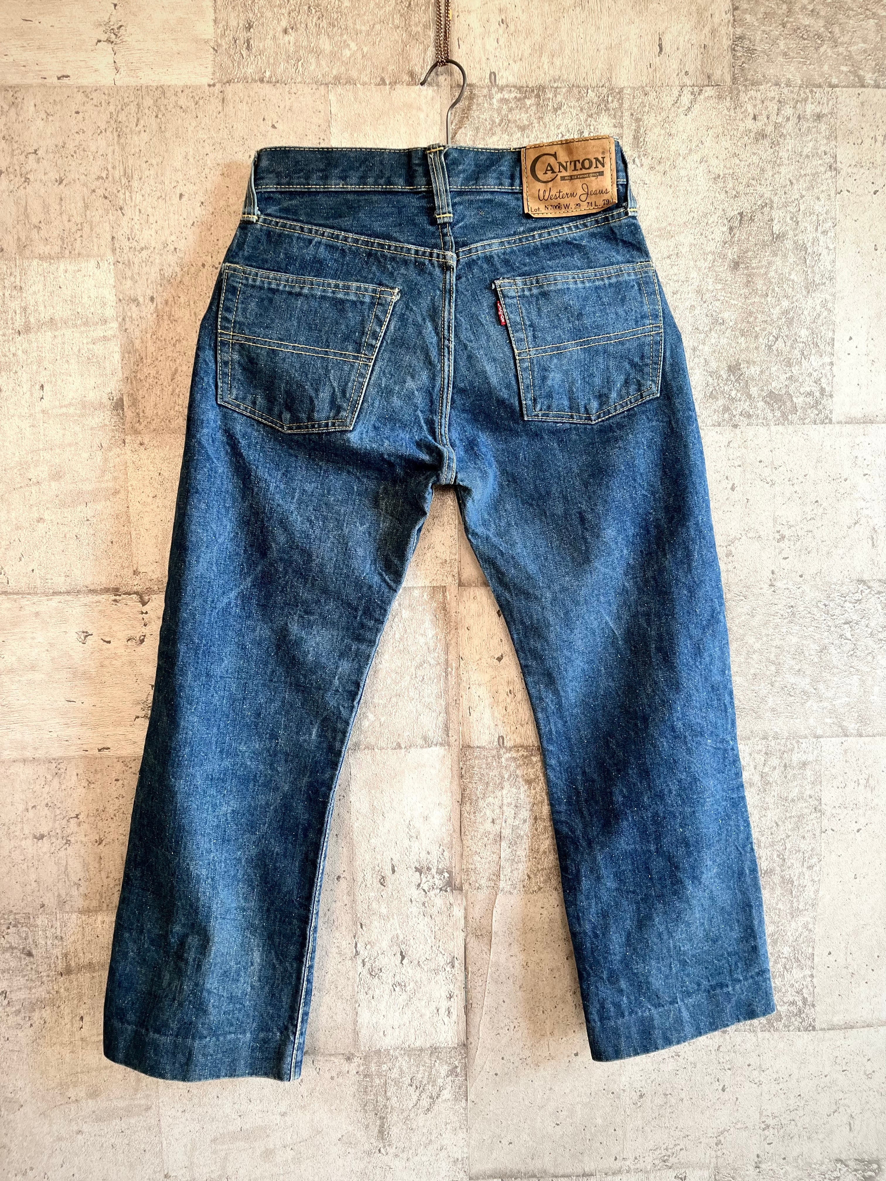 60s〜 MADE IN USA CANTON RED-LINE 5PKT INDIGO DENIM OLD 60s〜 MADE IN USA CANTON RED-LINE 5PKT INDIGO DENIM OLD