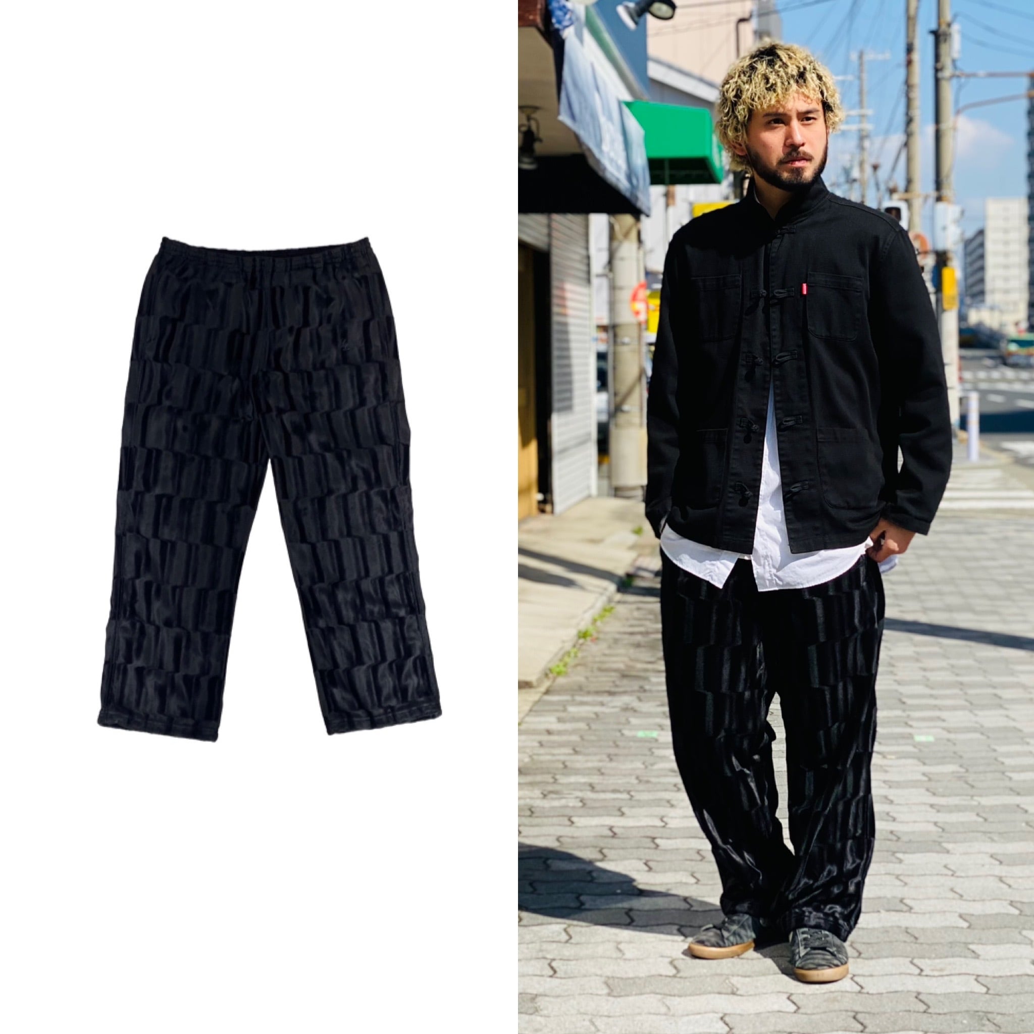 Supreme 21AW VELOUR PANT BLACK MEDIUM 034282 | BRAND BUYERS OSAKA