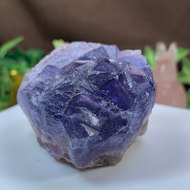 33.幻想的な色合い☆ヤオガンシャン産・パープルフローライト原石