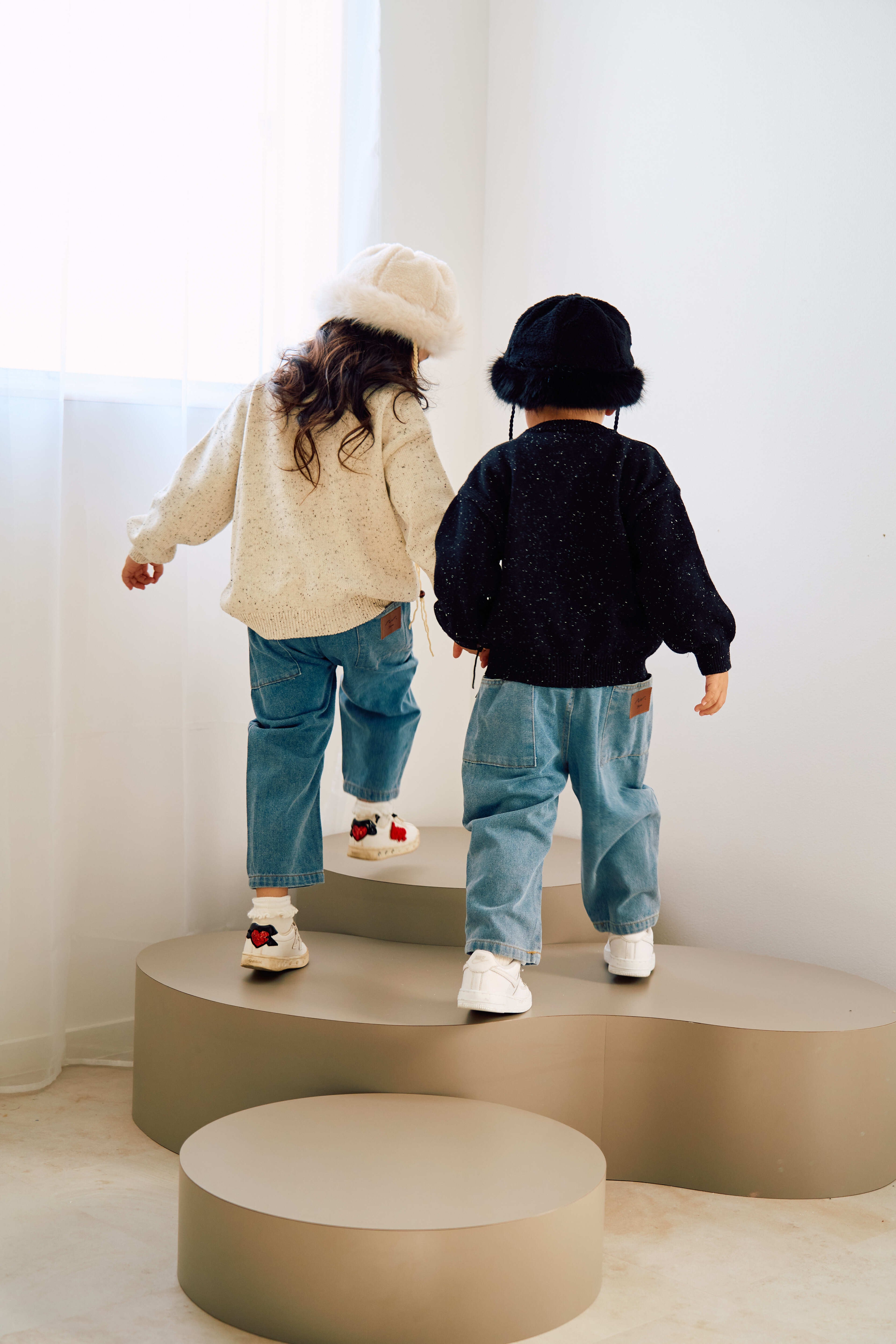 即納】ポケットデニム ゆったり デニムパンツ 80-130 キッズ 子供服