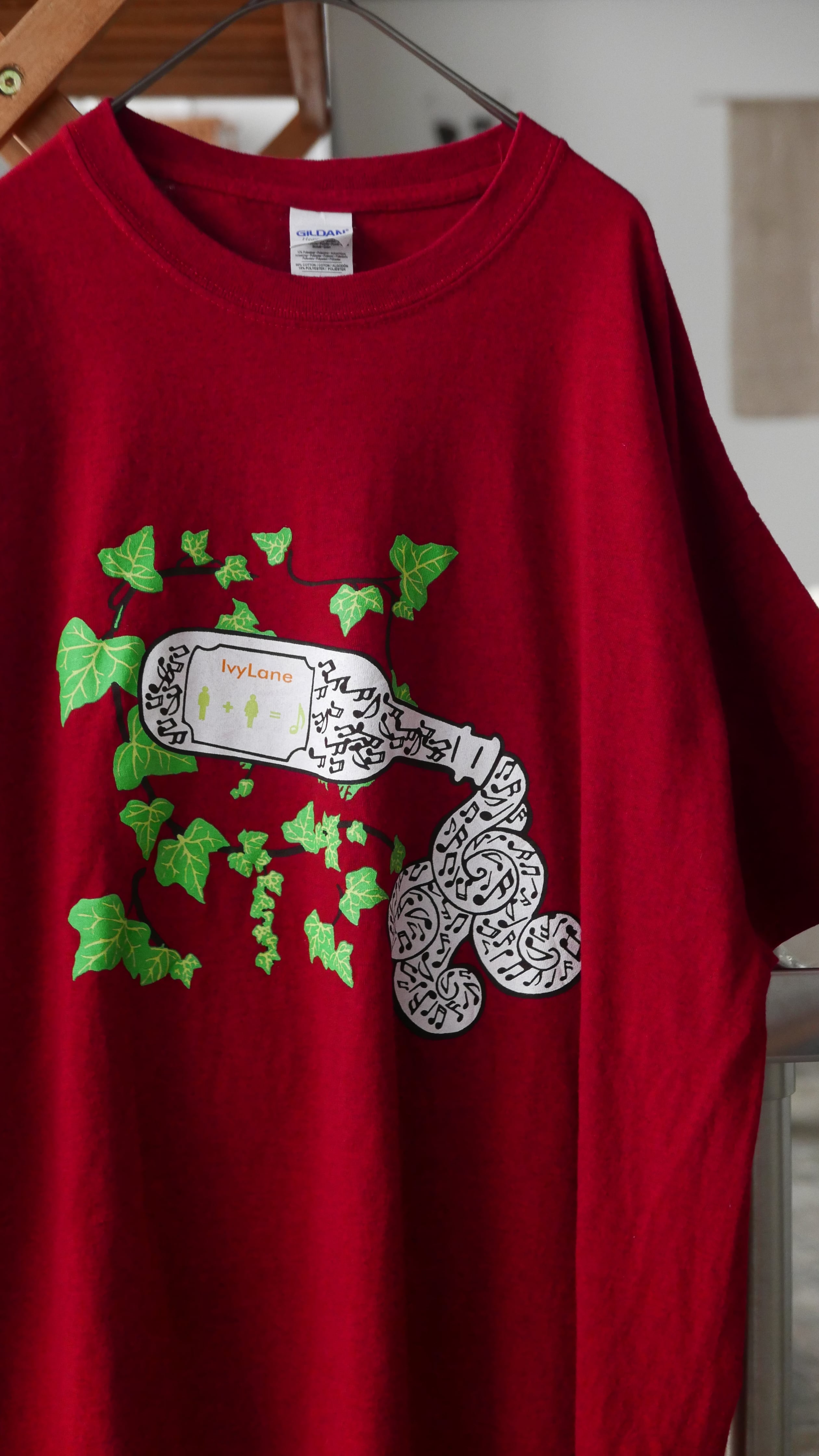 old tee , ivylane , melange red