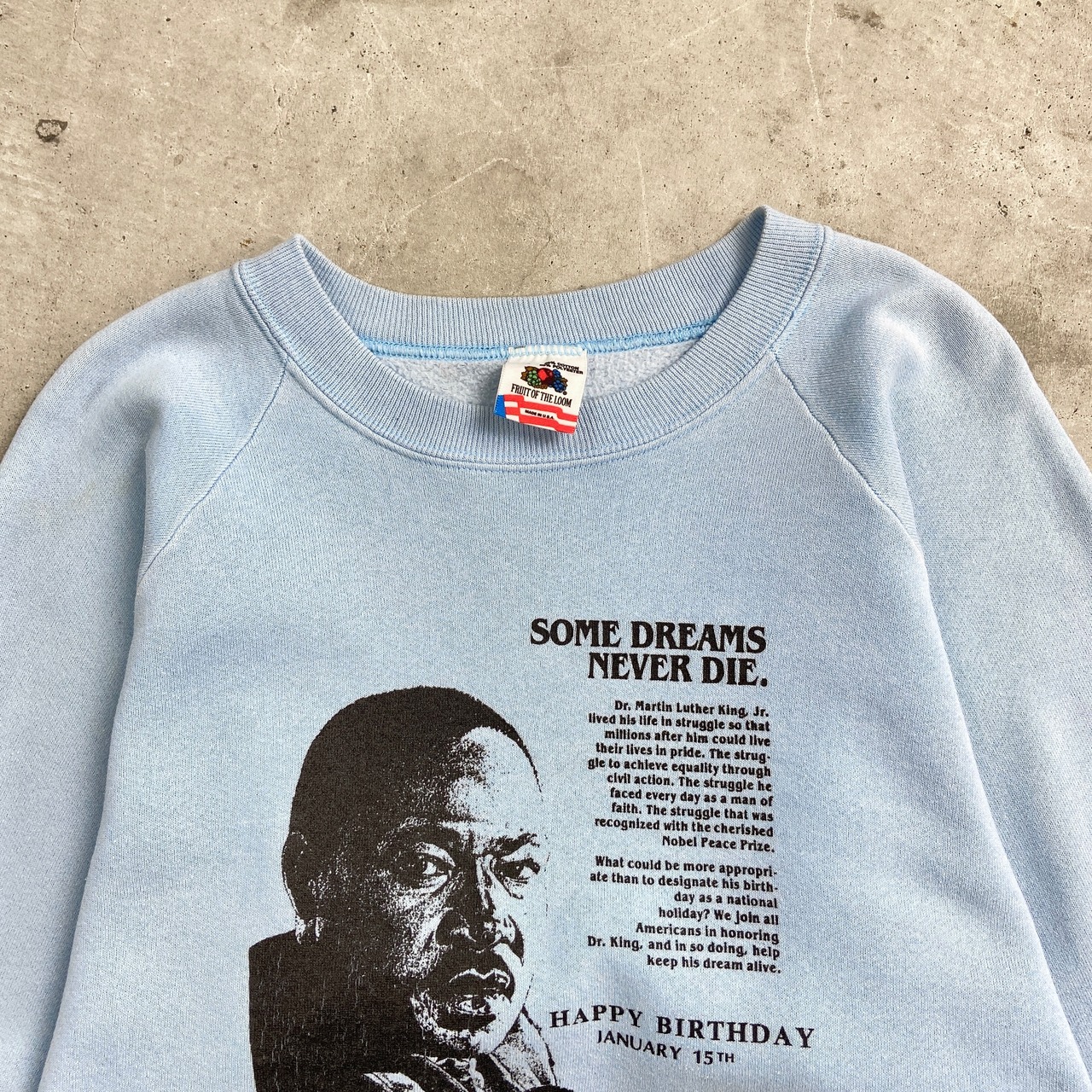 90年代 Martin Luther King Jr. キング牧師 ラグランスウェットシャツ 