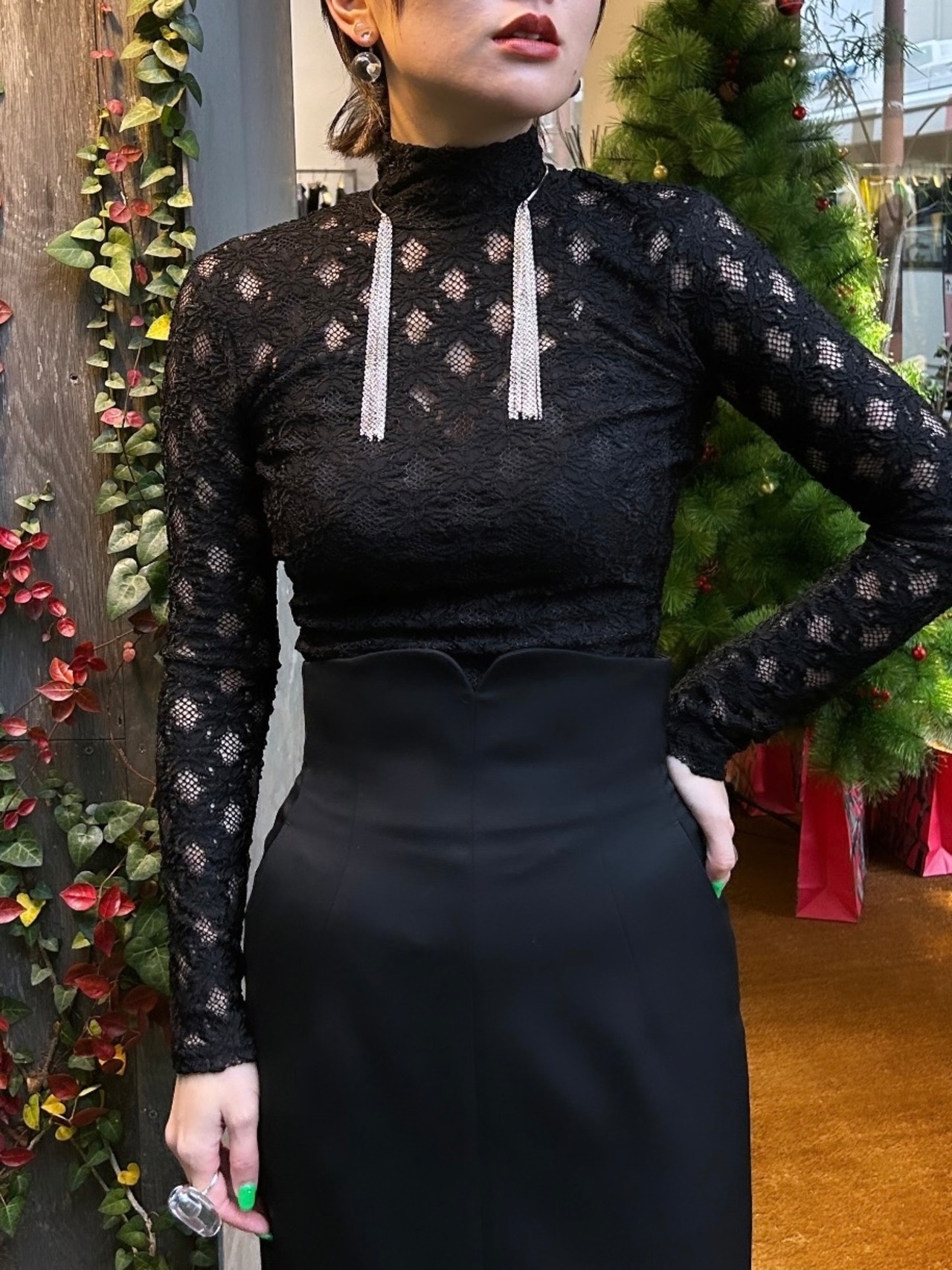 【24SS】FUMIE TANAKA フミエタナカ / chain fringe necklace / フリンジネックレス - 1