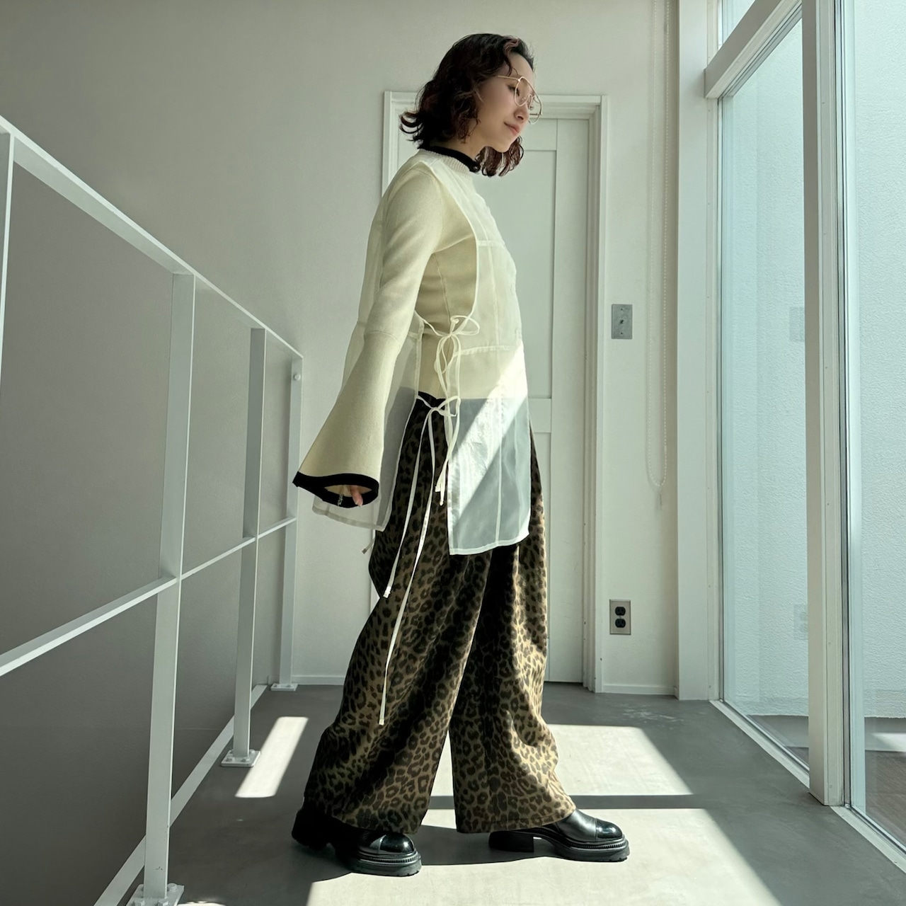 オーガンジーチュニックgilet/アイボリー