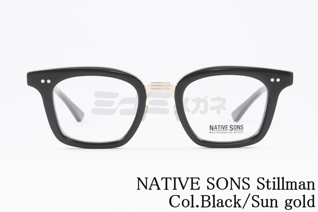 NATIVE SONS メガネ Stillman Col.Black/Sun gold PM-023E  
